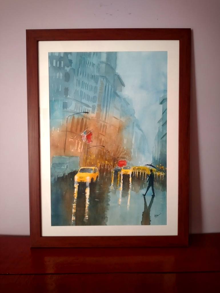 Original Impressionism Architecture Painting by Muhammad Ikram