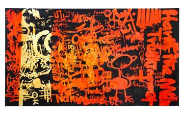 Original Abstract Expressionism Abstract Printmaking by Otuekong Udoebom