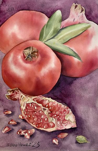 Original Food Paintings by Svitlana Yesilyurt