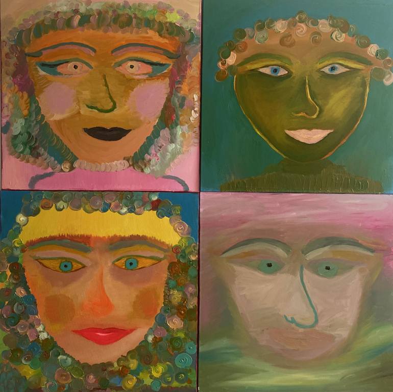 Original Abstract Expressionism Abstract Painting by Kateryna Podolska