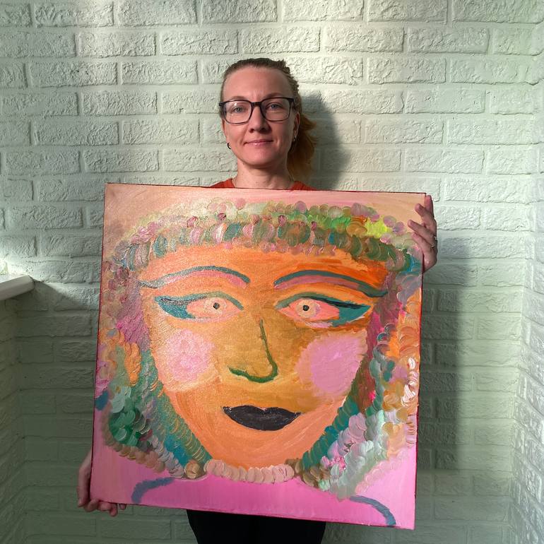 Original Abstract Expressionism Abstract Painting by Kateryna Podolska