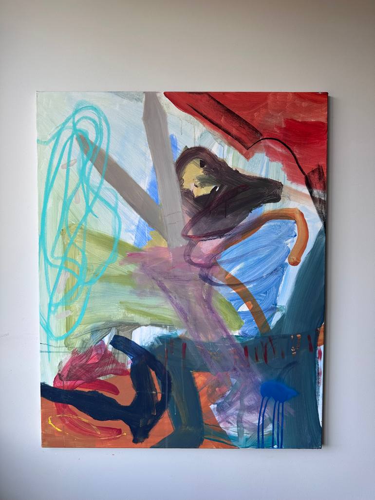Original Abstract Expressionism Abstract Painting by Ramunas Kamandulis
