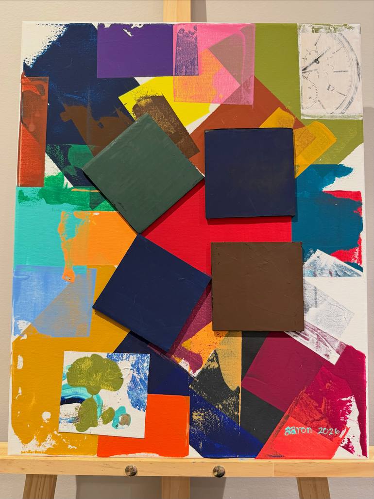 Original Abstract Mixed Media by Aaron Olive | Abstract Art on Acrylic | You are HERE!