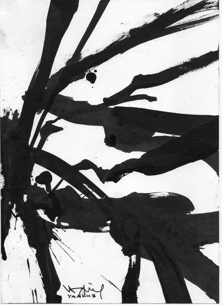 Original Abstract Expressionism Abstract Painting by Mohd Hairi Yaakub