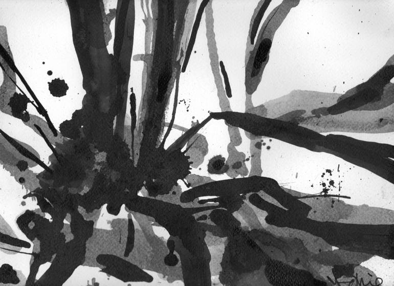 Original Abstract Expressionism Abstract Painting by Mohd Hairi Yaakub