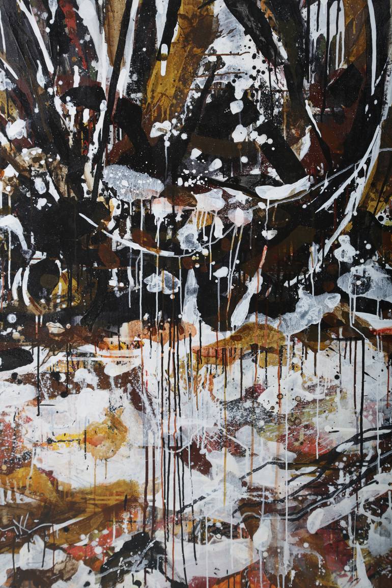 Original Abstract Expressionism Abstract Painting by Mohd Hairi Yaakub