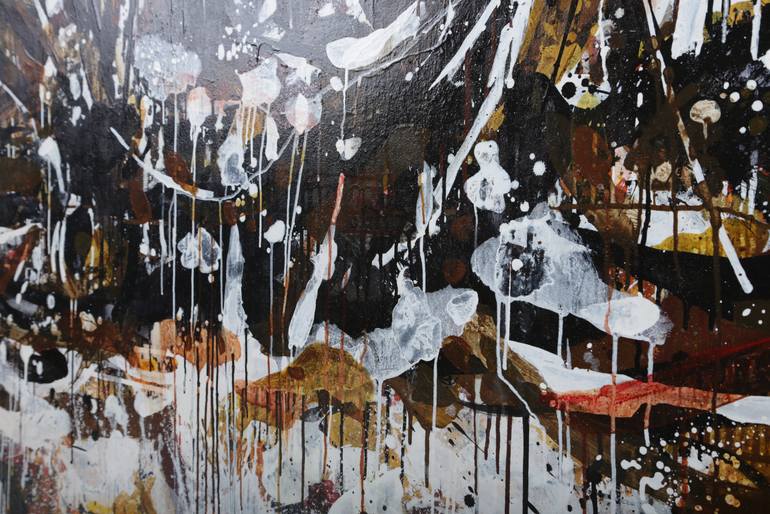 Original Abstract Expressionism Abstract Painting by Mohd Hairi Yaakub