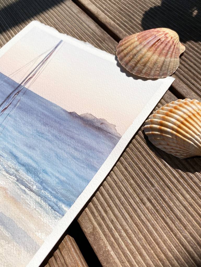 Original Impressionism Seascape Painting by Kateryna Nazarenko