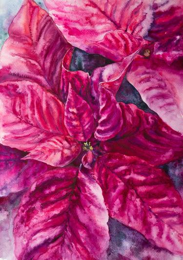 Print of Expressionism Floral Paintings by Kateryna Nazarenko