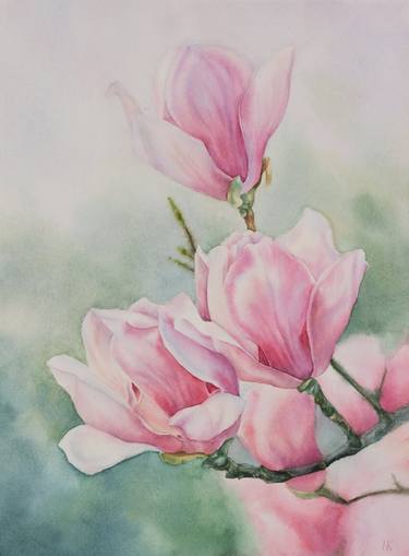 Original Fine Art Floral Paintings by Kateryna Nazarenko
