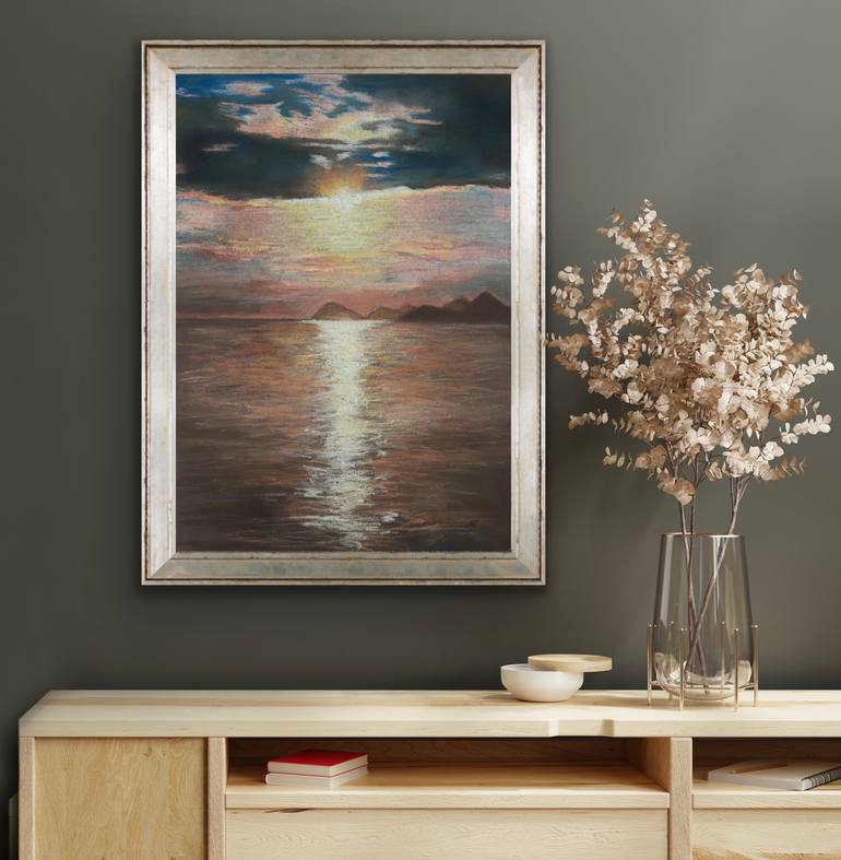 Original Expressionism Seascape Painting by Kateryna Nazarenko