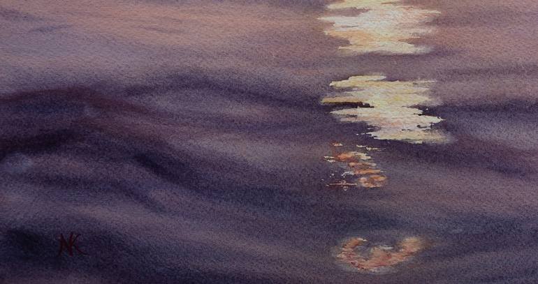 Original Expressionism Boat Painting by Kateryna Nazarenko