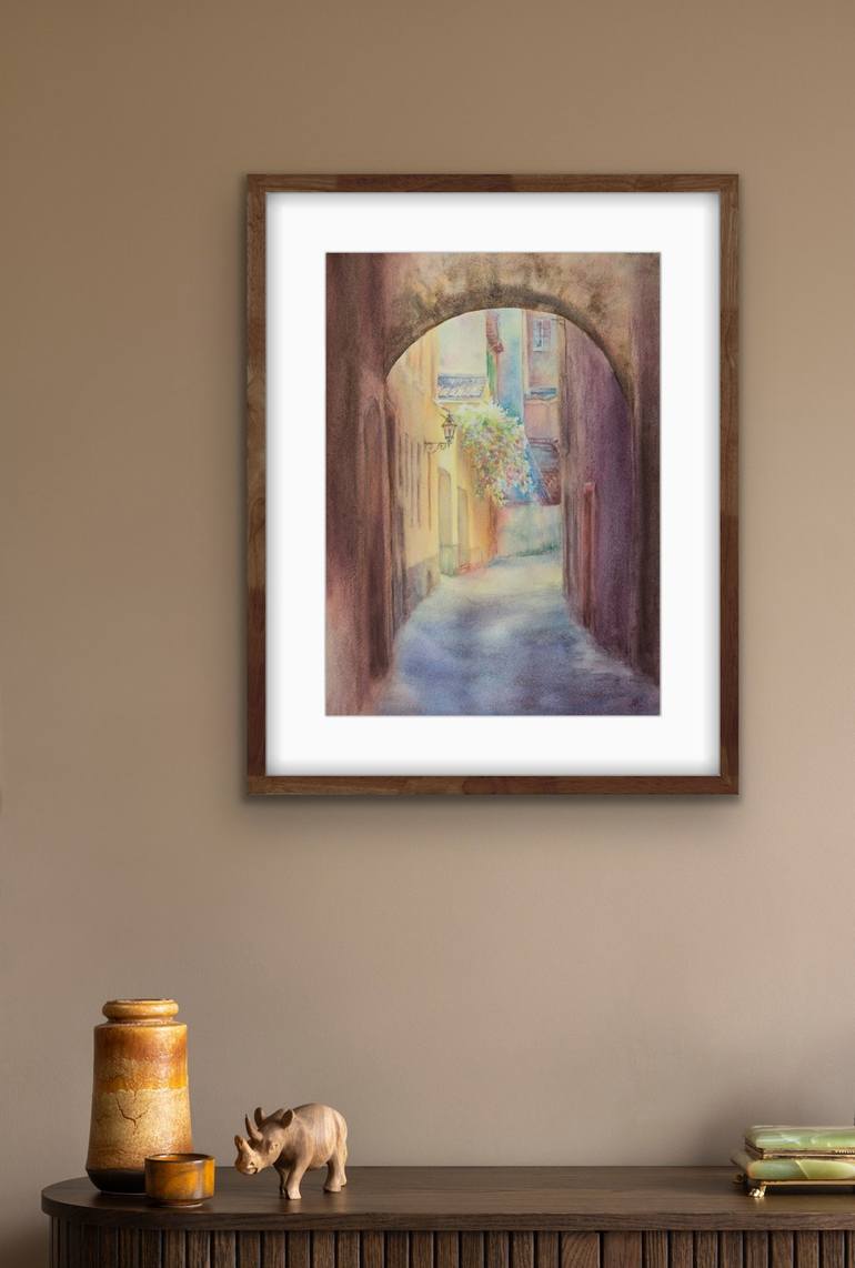 Original Architecture Painting by Kateryna Nazarenko