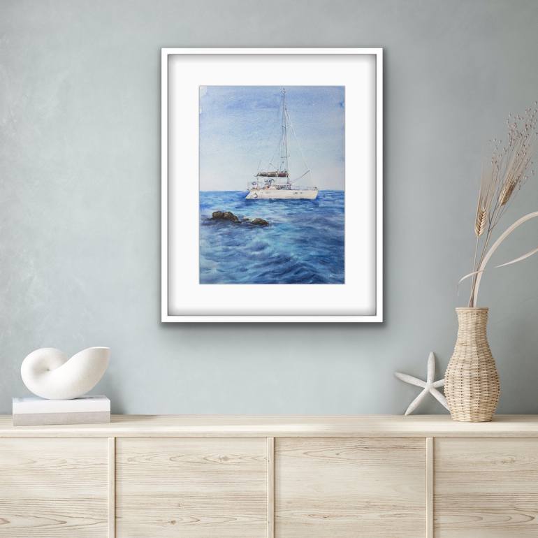 Original Contemporary Seascape Painting by Kateryna Nazarenko