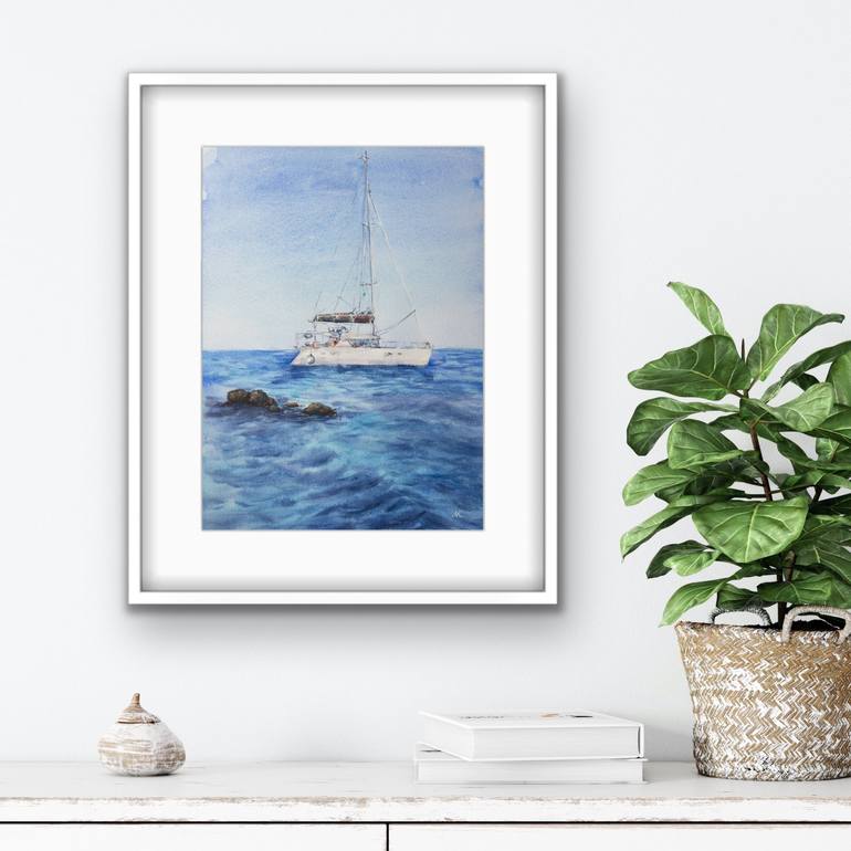 Original Seascape Painting by Kateryna Nazarenko