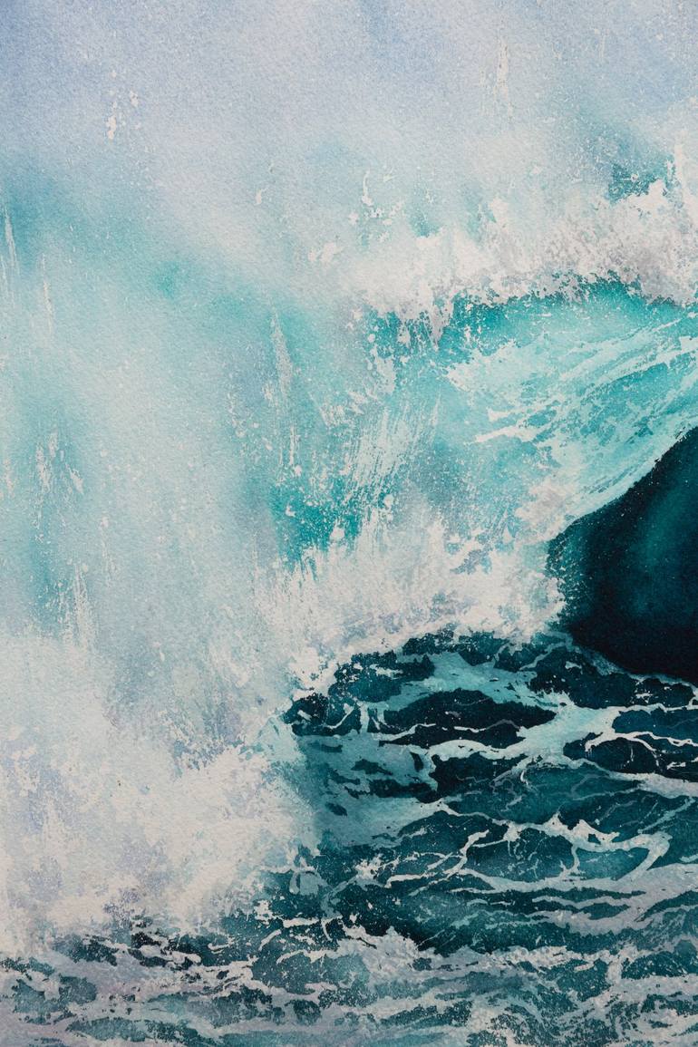 Original Contemporary Water Painting by Kateryna Nazarenko