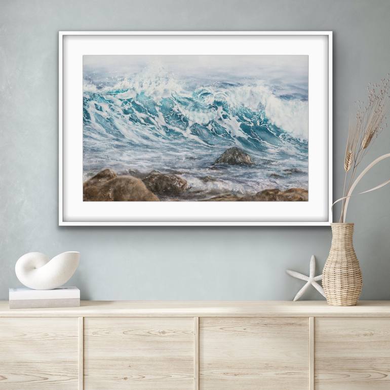 Original Contemporary Seascape Painting by Kateryna Nazarenko