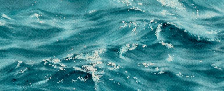 Original Expressionism Seascape Painting by Kateryna Nazarenko