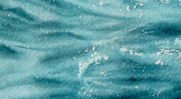 Original Expressionism Seascape Painting by Kateryna Nazarenko