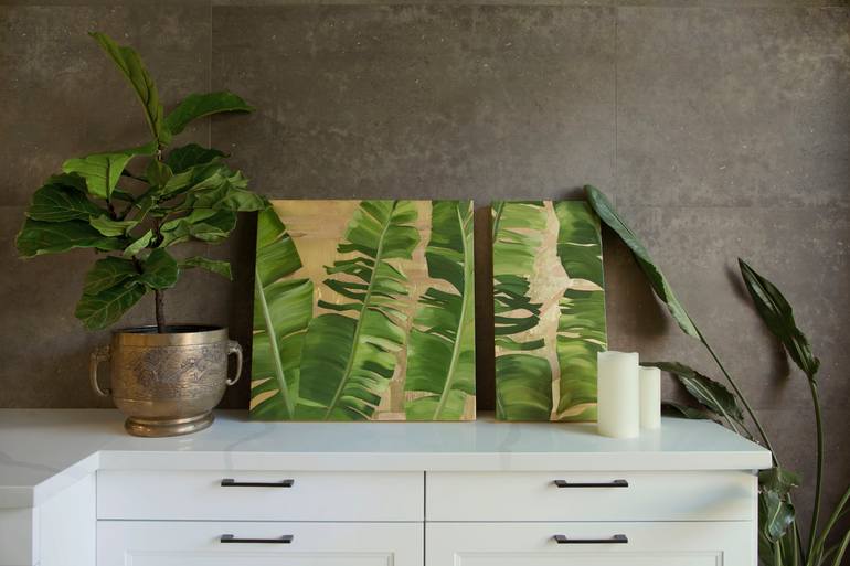 Original Contemporary Botanic Painting by Gillian Lahav
