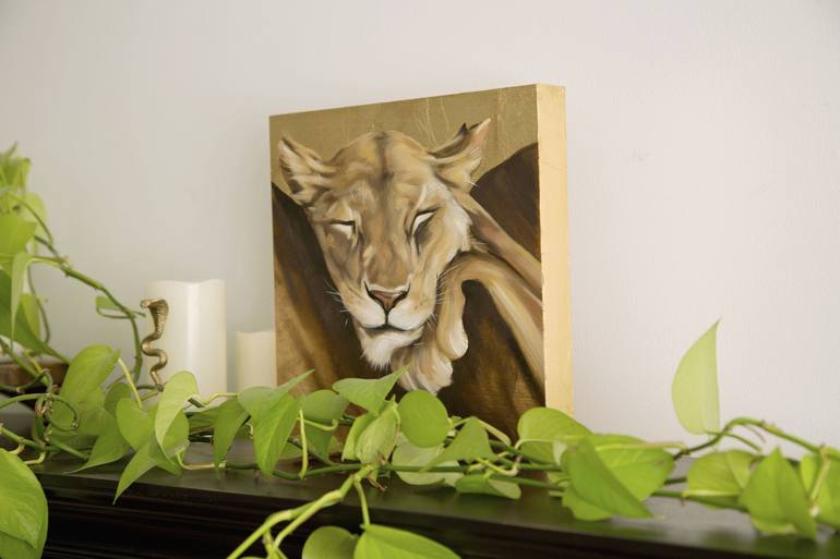 Original Fine Art Animal Painting by Gillian Lahav