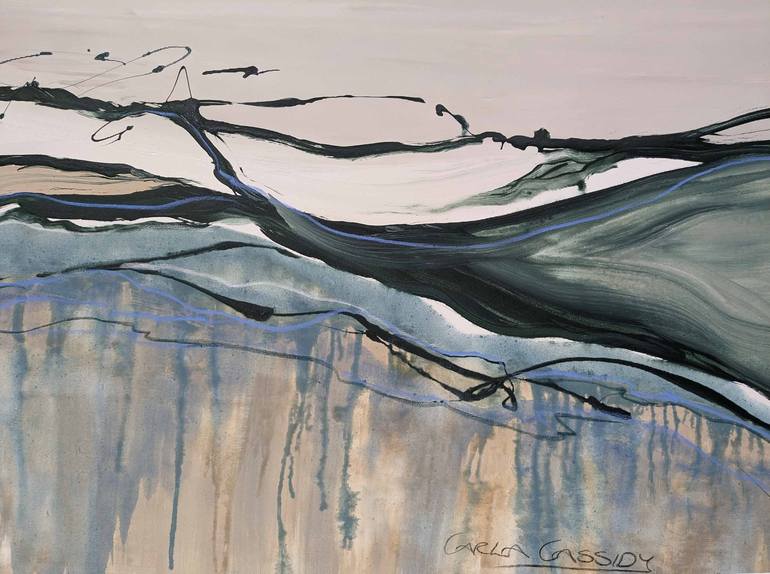 Original Abstract Expressionism Landscape Painting by Carla Cassidy