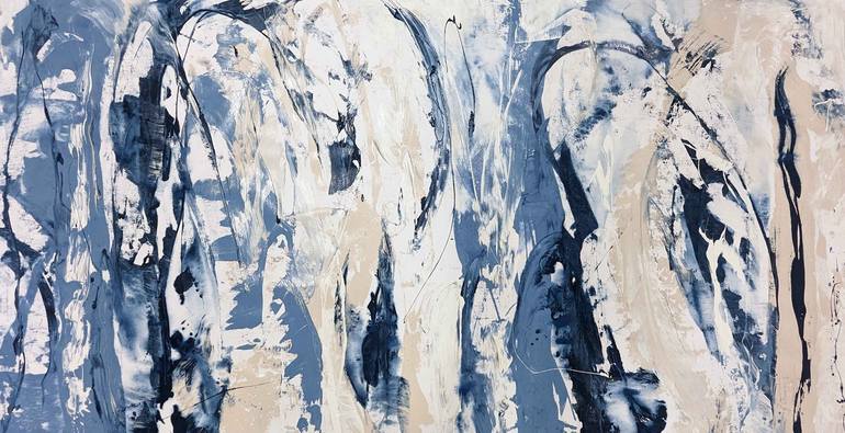 Rush of Periwinkle Painting by Carla Cassidy | Saatchi Art