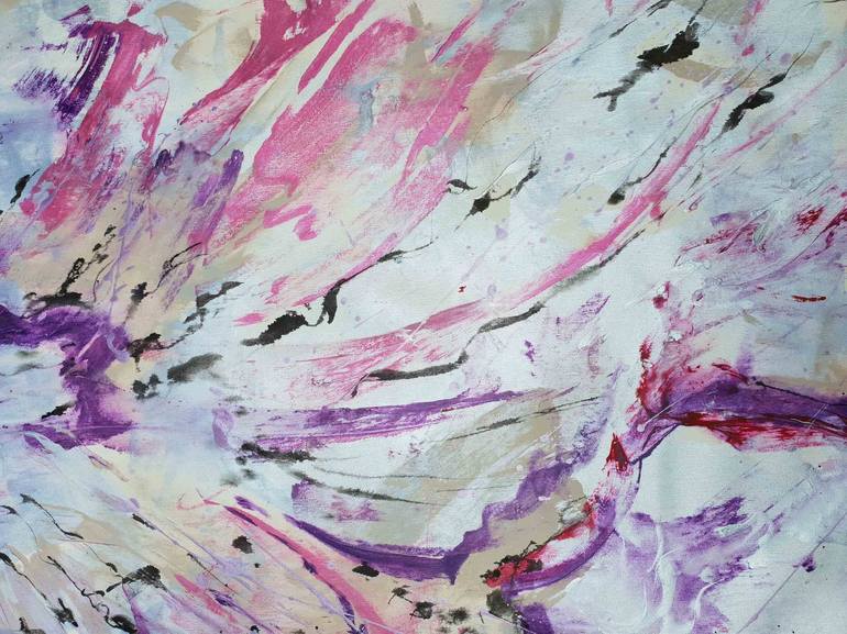 Original Abstract Floral Painting by Carla Cassidy