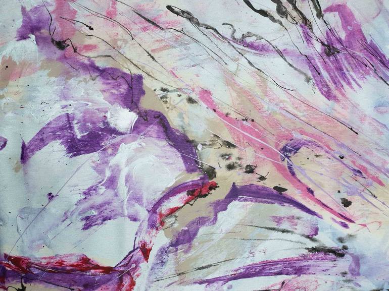 Original Abstract Floral Painting by Carla Cassidy