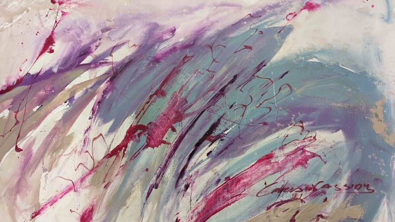 Original Abstract Expressionism Abstract Painting by Carla Cassidy