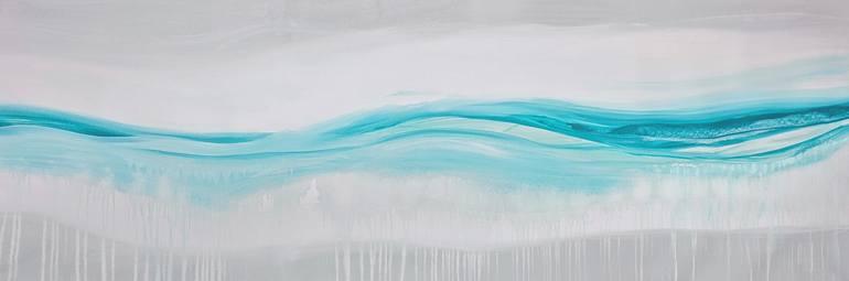 Original Abstract Expressionism Beach Painting by Carla Cassidy