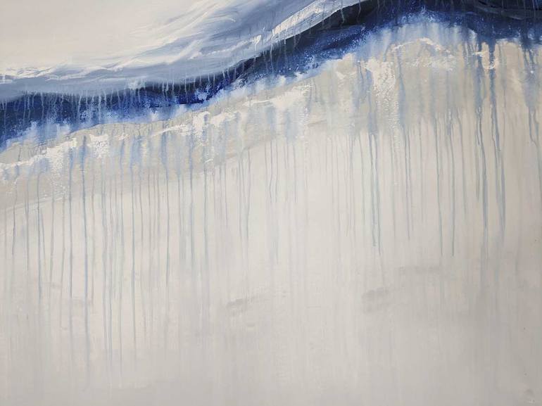 Original Abstract Expressionism Beach Painting by Carla Cassidy
