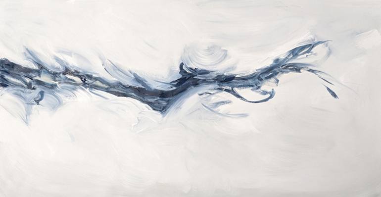 Original Abstract Expressionism Beach Painting by Carla Cassidy