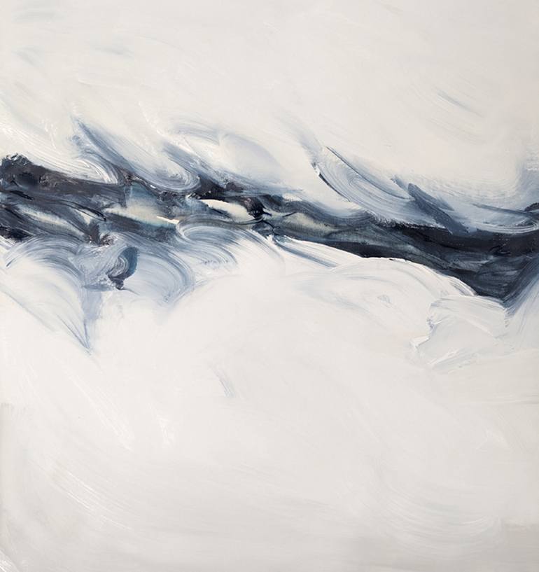 Original Abstract Expressionism Beach Painting by Carla Cassidy