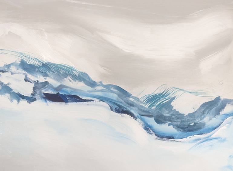 Original Abstract Expressionism Beach Painting by Carla Cassidy