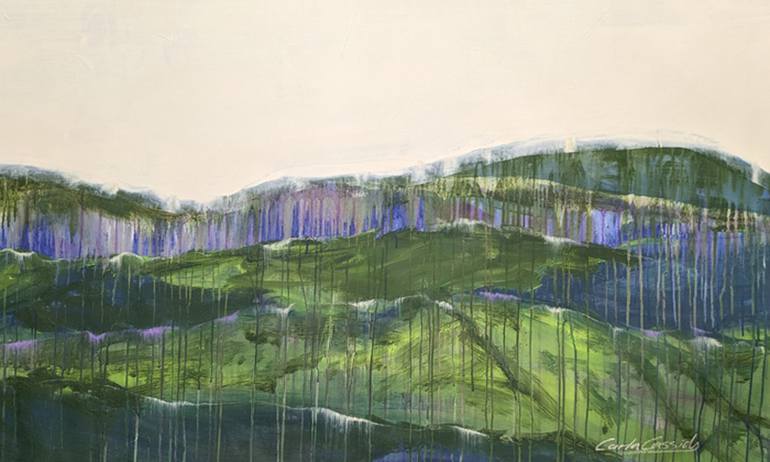 Original Abstract Expressionism Landscape Painting by Carla Cassidy
