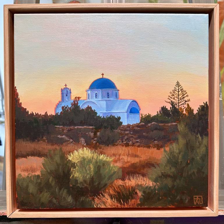 Original Realism Landscape Painting by Desert Moonrise