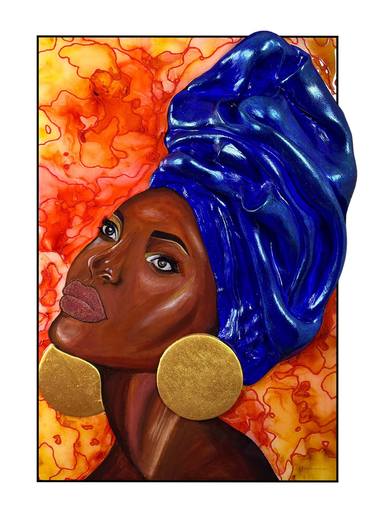 Original Women Mixed Media by Bernice Udeogu