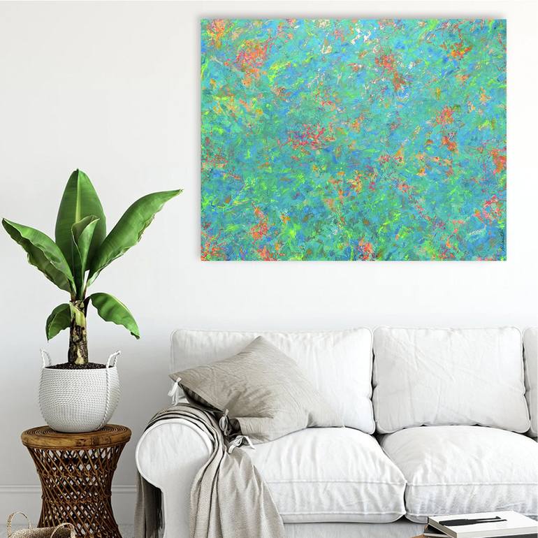 Original Abstract Expressionism Abstract Painting by Andrea Marriette