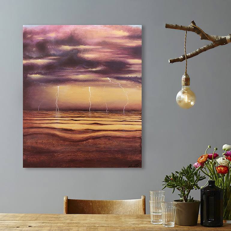Original Contemporary Seascape Painting by Andrea Marriette