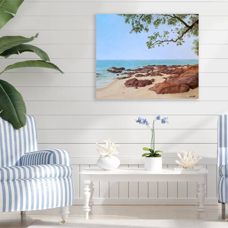 Original Beach Painting by Andrea Marriette