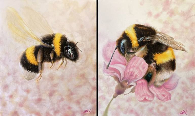 Original Contemporary Animal Painting by Andrea Marriette