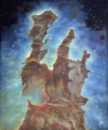 Original Fine Art Outer Space Paintings by Audrey Tan
