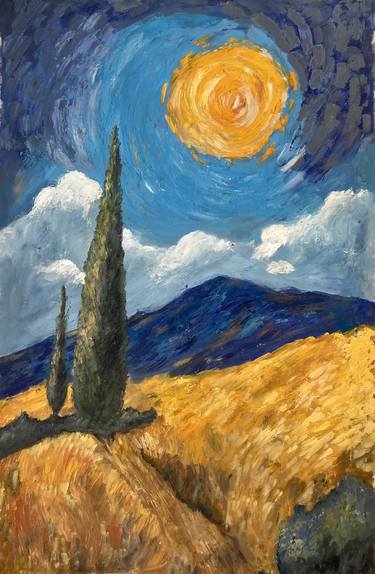 Original Abstract Landscape Paintings by Osama Bin Kamran