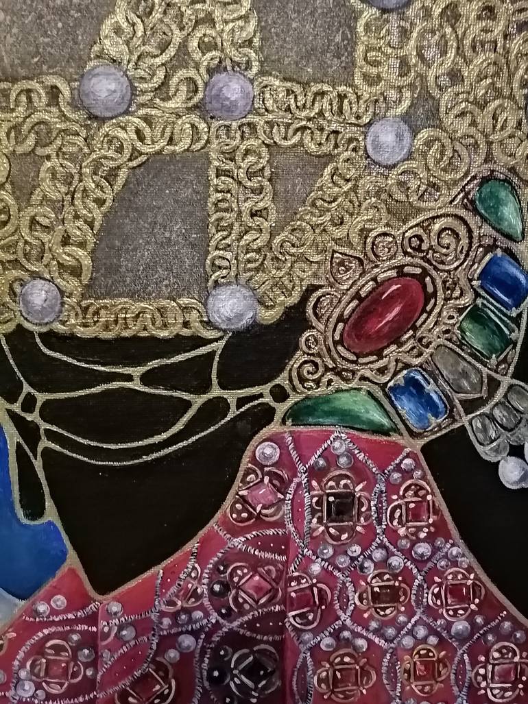 Original Abstract Women Painting by Viktoryia Kolchyna