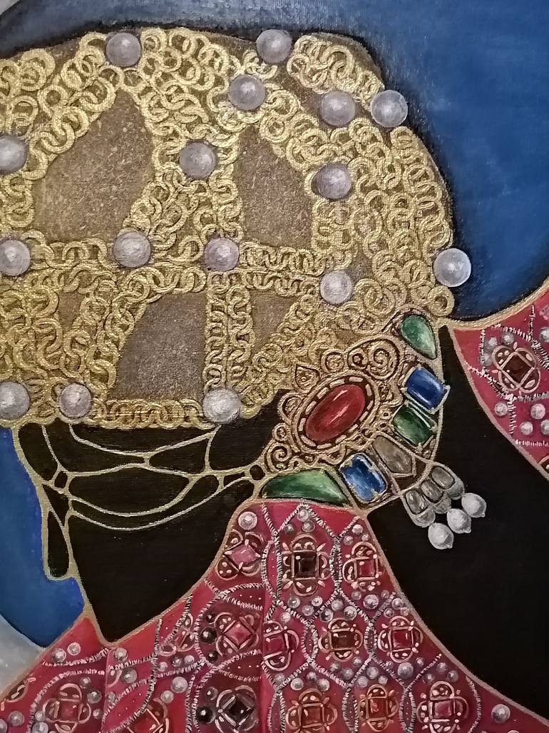 Original Abstract Women Painting by Viktoryia Kolchyna