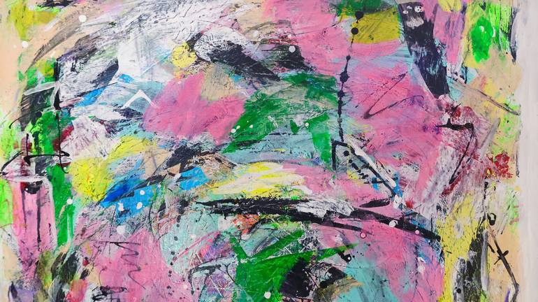 Original Abstract Expressionism Abstract Painting by Matthew Kesner