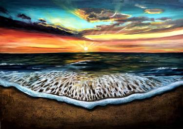 Original Fine Art Beach Paintings by Sara Elemam