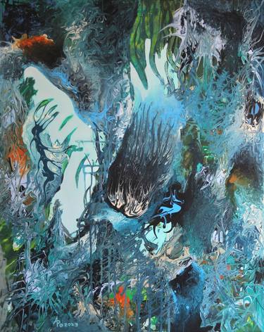 Original Abstract Expressionism Fantasy Paintings by Andreas Pohle