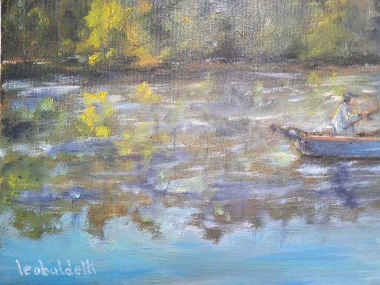 Original Realism Boat Painting by Daniele Teobaldelli